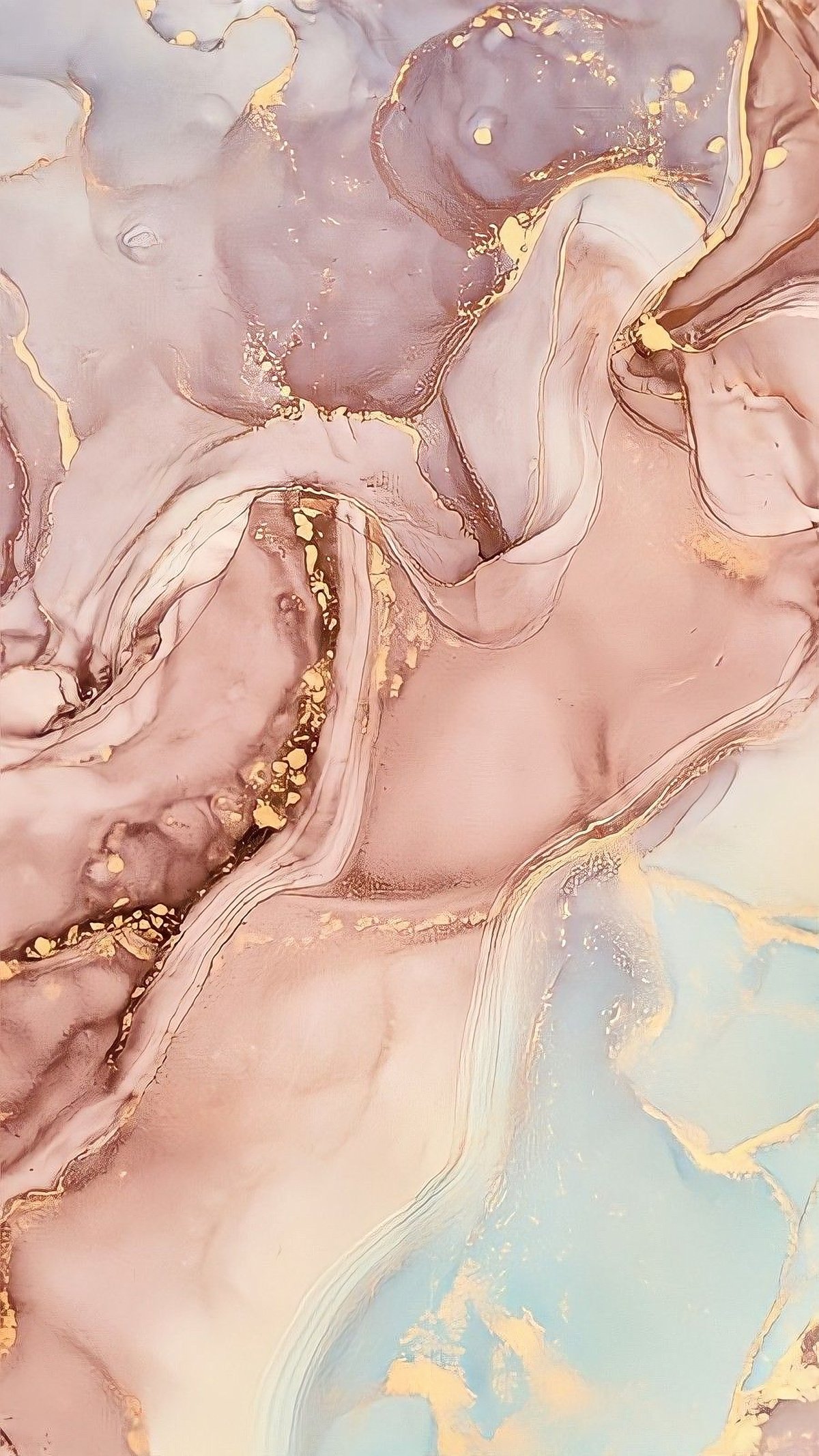 Pink and gold marble background